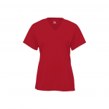 101 Ladies Badger Tech V Neck Tee